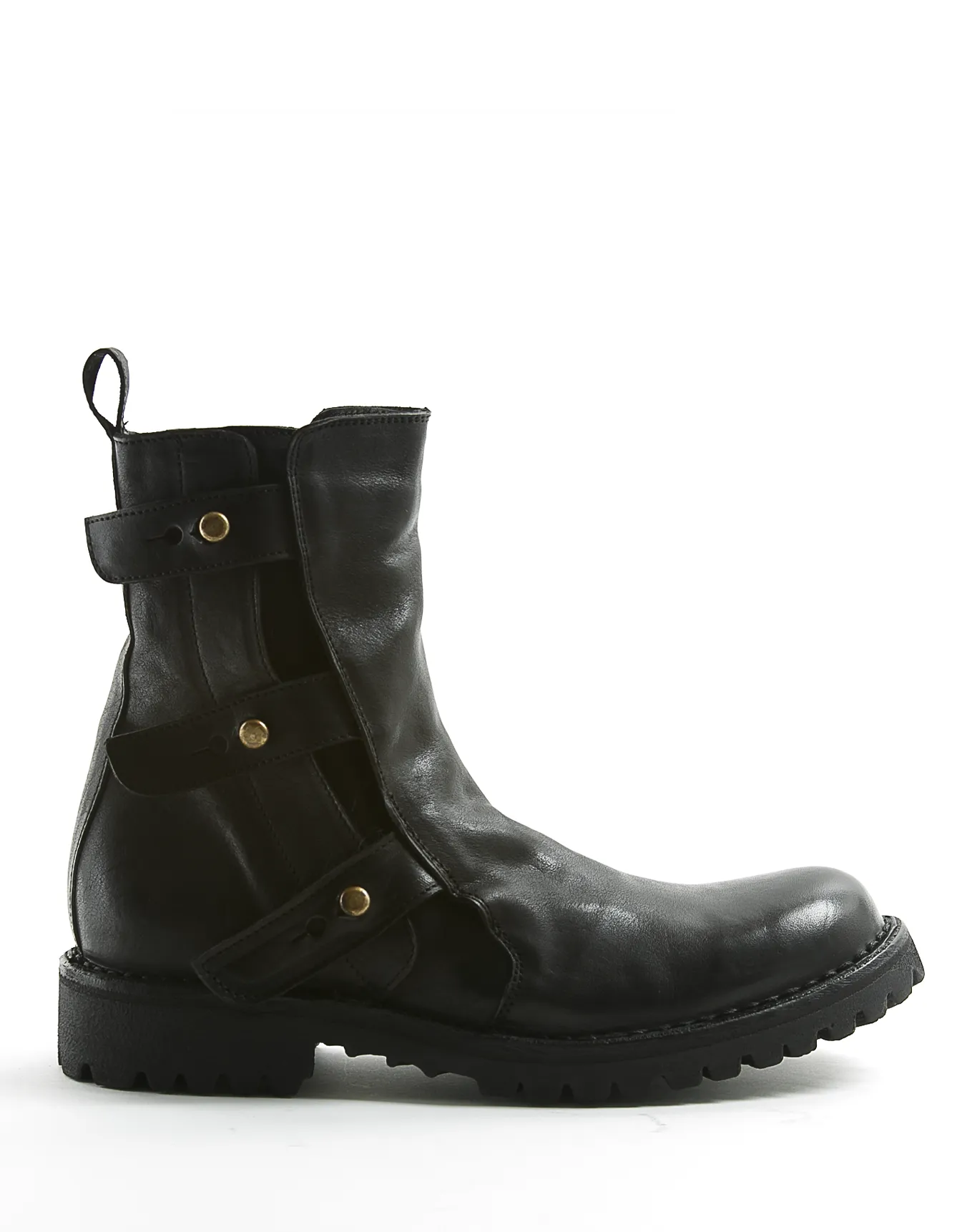 ETERNITY Massive M-Erna Black Leather Boots sold by Fiorentini + Baker