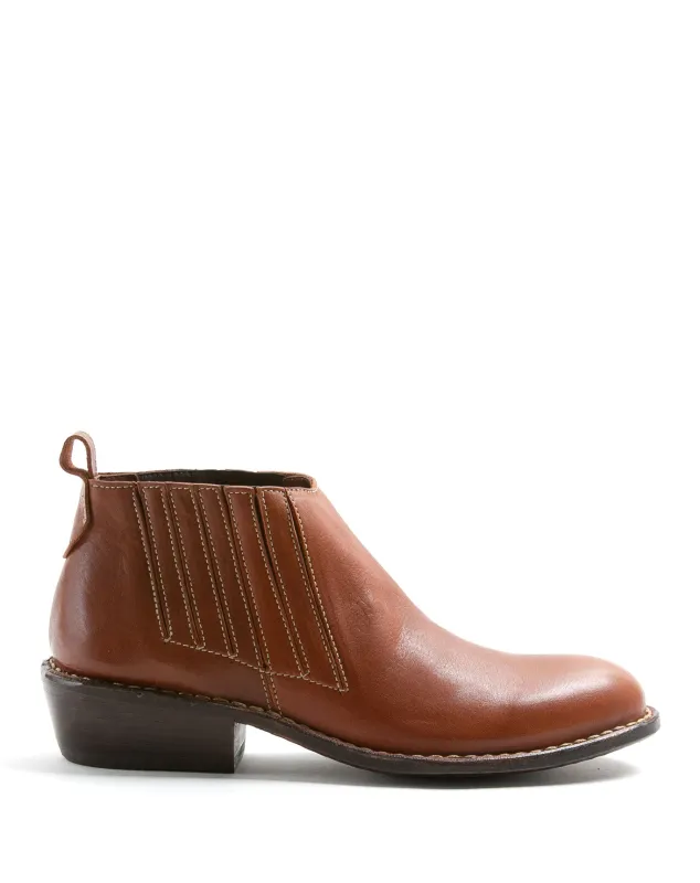 RAY Brown Leather Boots sold by Fiorentini + Baker