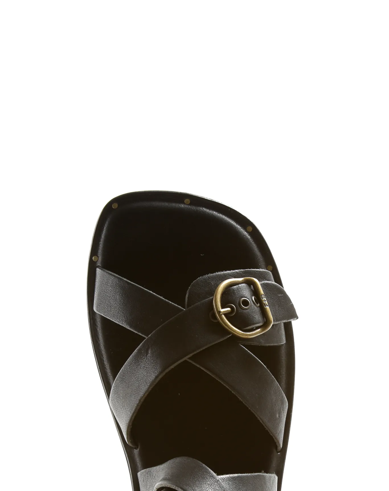 ZIVA Black Leather Sandals sold by Fiorentini + Baker product image thumbnail 5