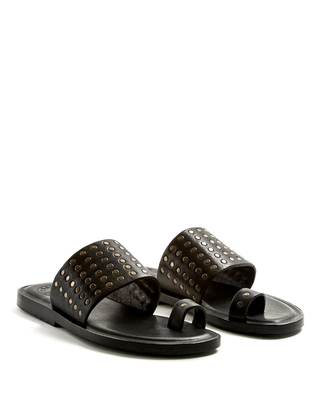 ZATTYS Black Leather Sandals sold by Fiorentini + Baker product image thumbnail 2