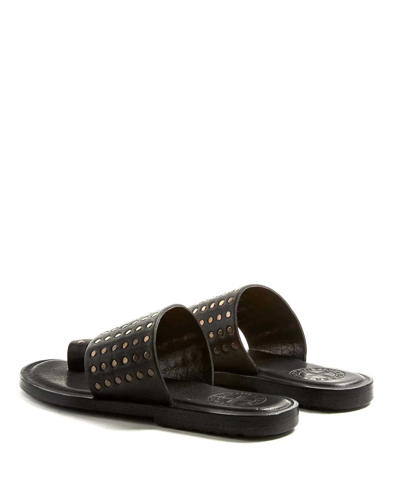 ZATTYS Black Leather Sandals sold by Fiorentini + Baker product image thumbnail 3