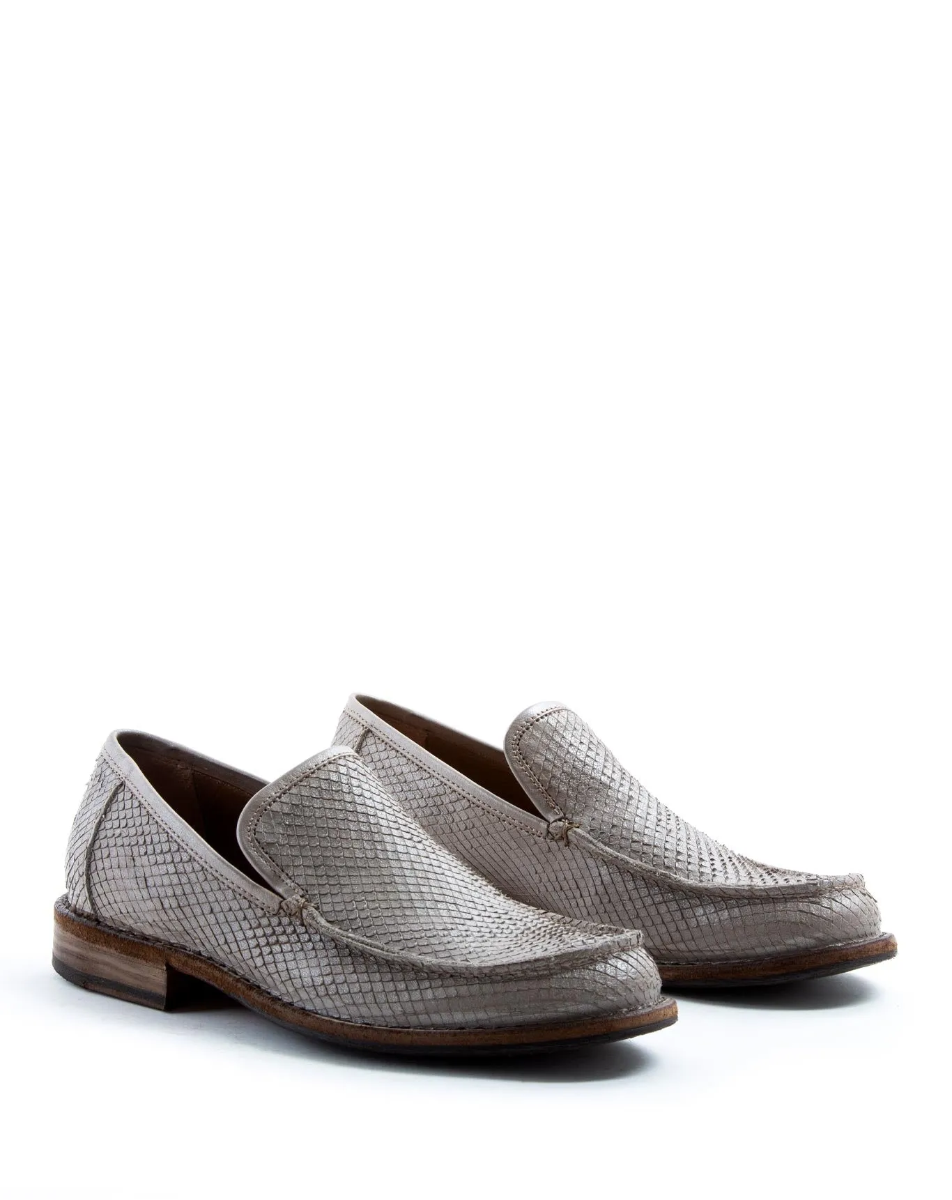 FLOW Silver Leather Loafers sold by Fiorentini + Baker product image thumbnail 2