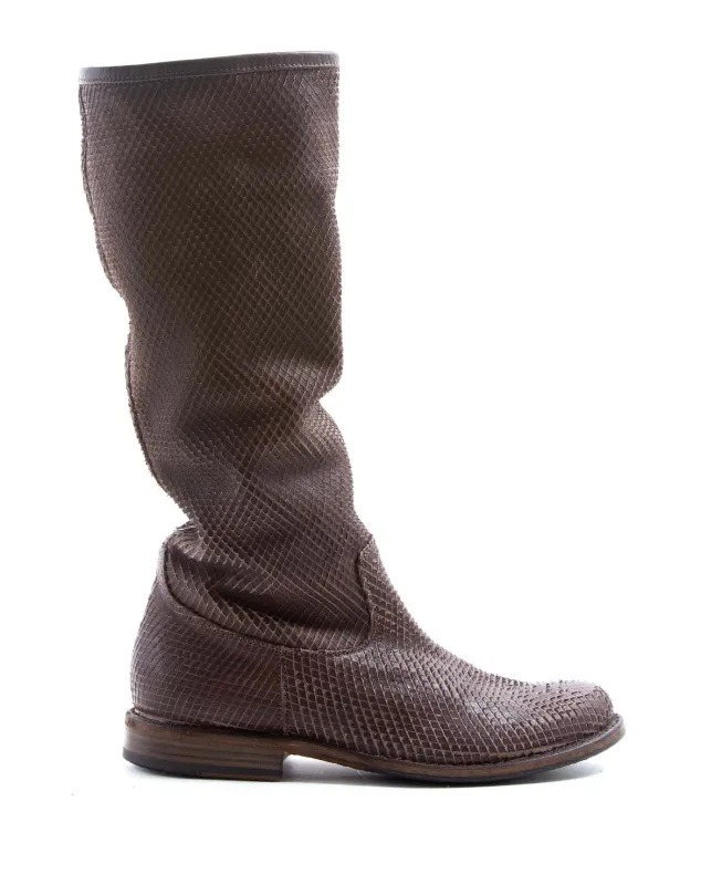 FEVO Brown Leather Tall Boots sold by Fiorentini + Baker