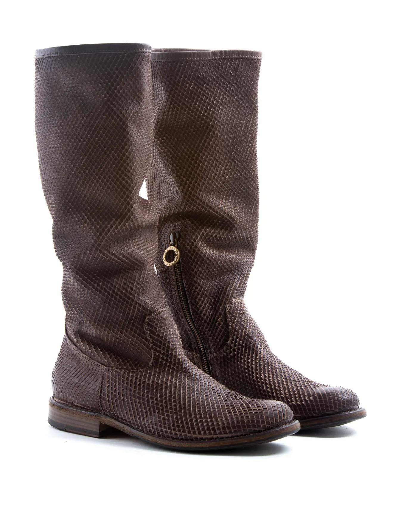 FEVO Brown Leather Tall Boots sold by Fiorentini + Baker product image thumbnail 2