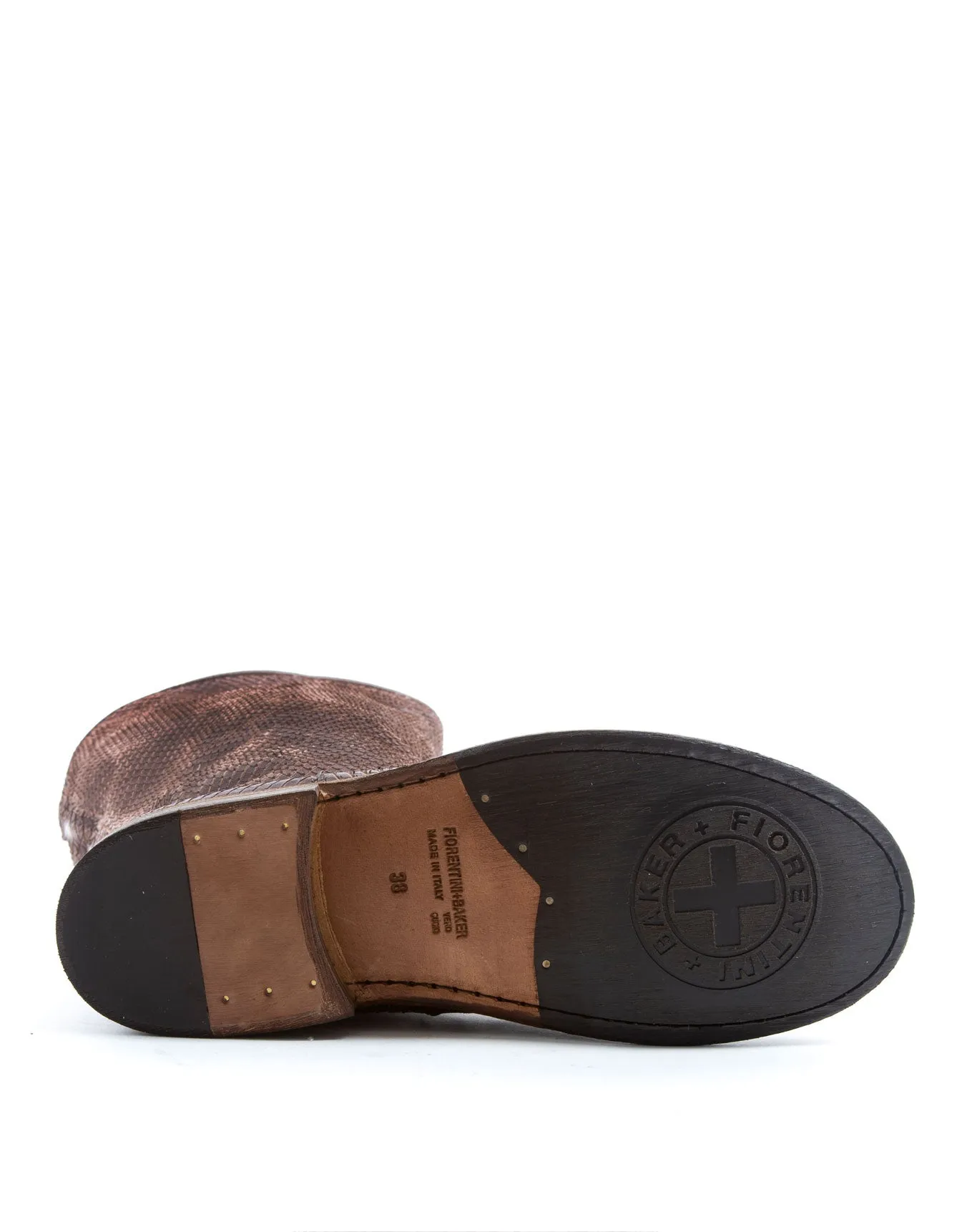 FEVO Brown Leather Tall Boots sold by Fiorentini + Baker product image thumbnail 5