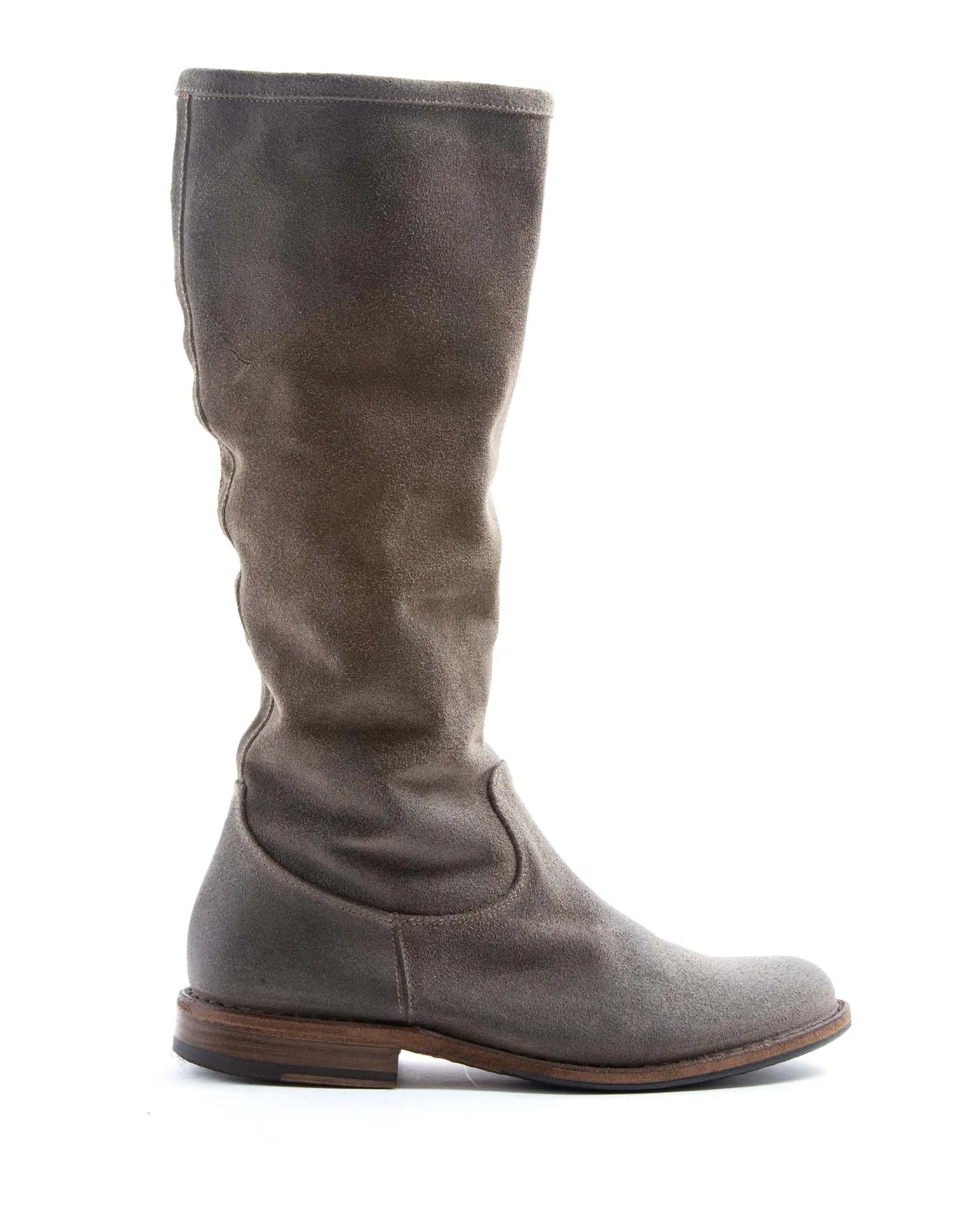FEVO Taupe Suede Tall Boots sold by Fiorentini + Baker