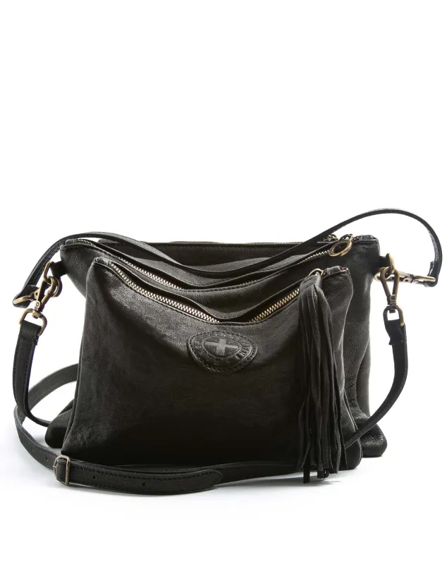 FUTURA Black Leather Bag made by Fiorentini + Baker