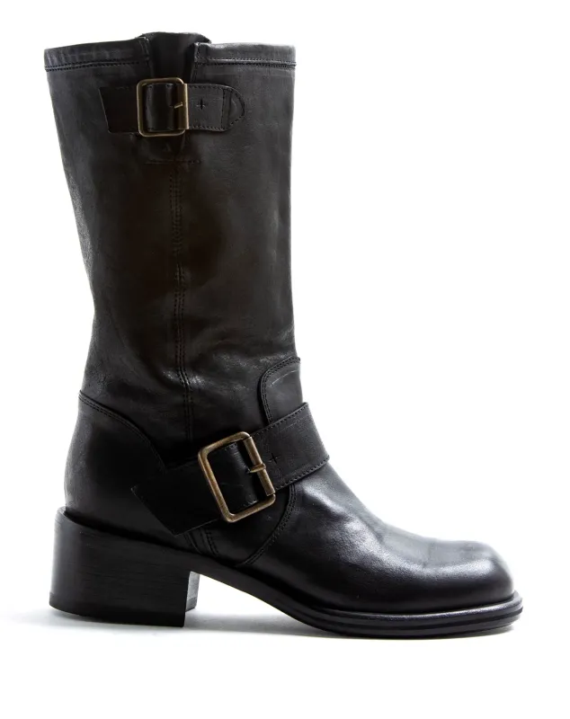 MIK Black Leather Boots sold by Fiorentini + Baker
