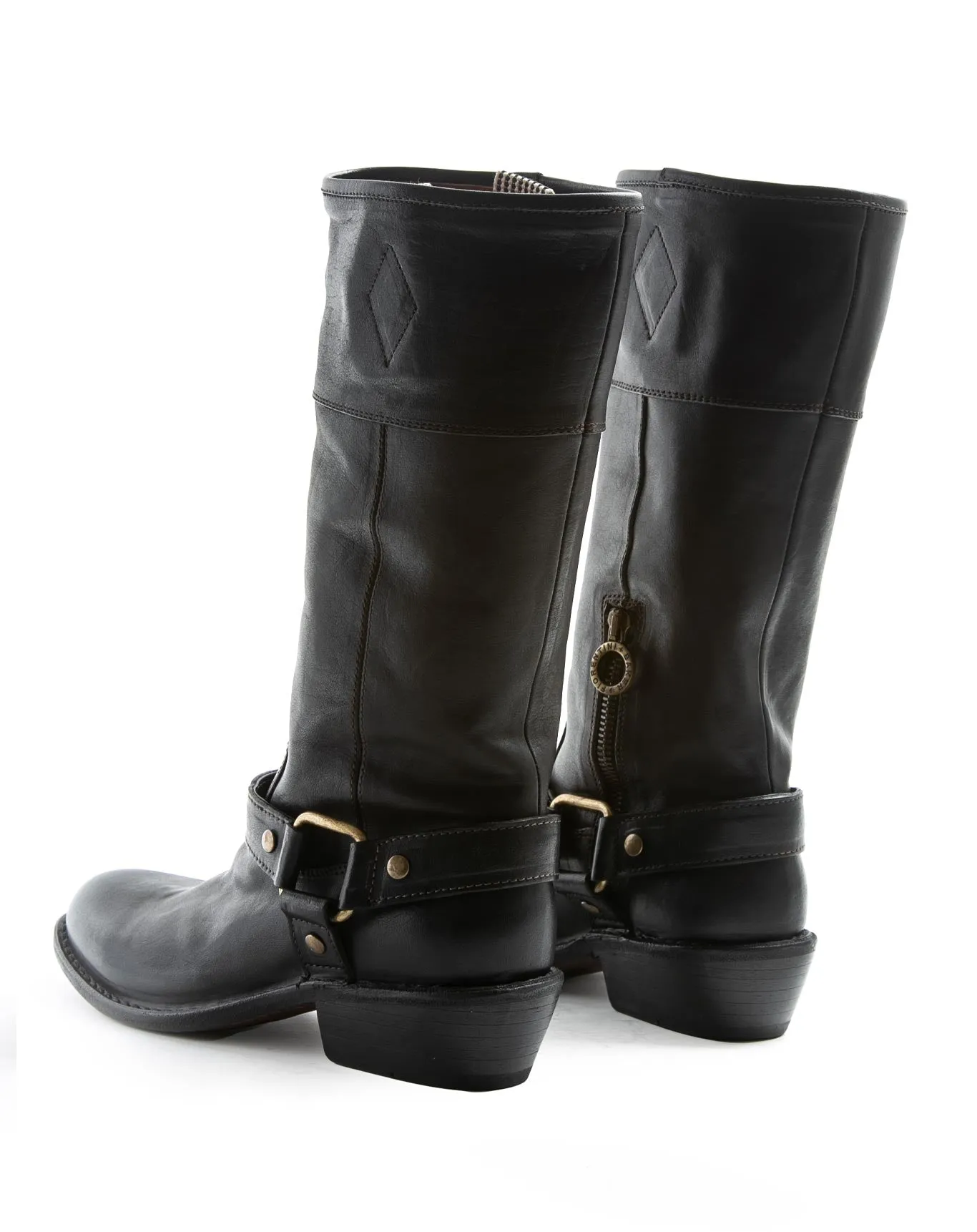 RIZ Black Leather Tall Boots sold by Fiorentini + Baker product image thumbnail 3