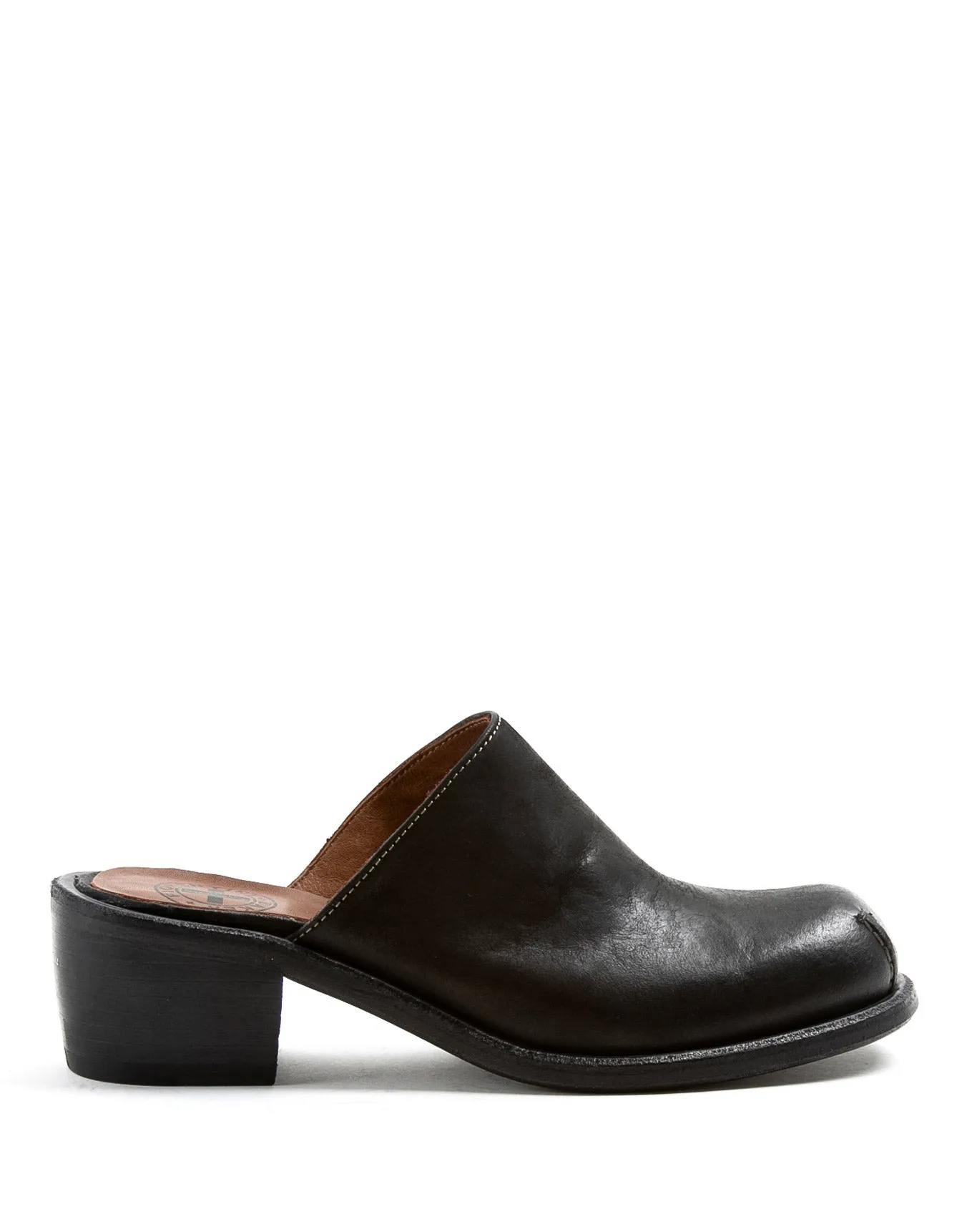 MIND Black Leather Clogs sold by Fiorentini + Baker