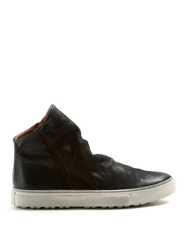 BIEL Black Leather Sneaker Boots made by Fiorentini + Baker