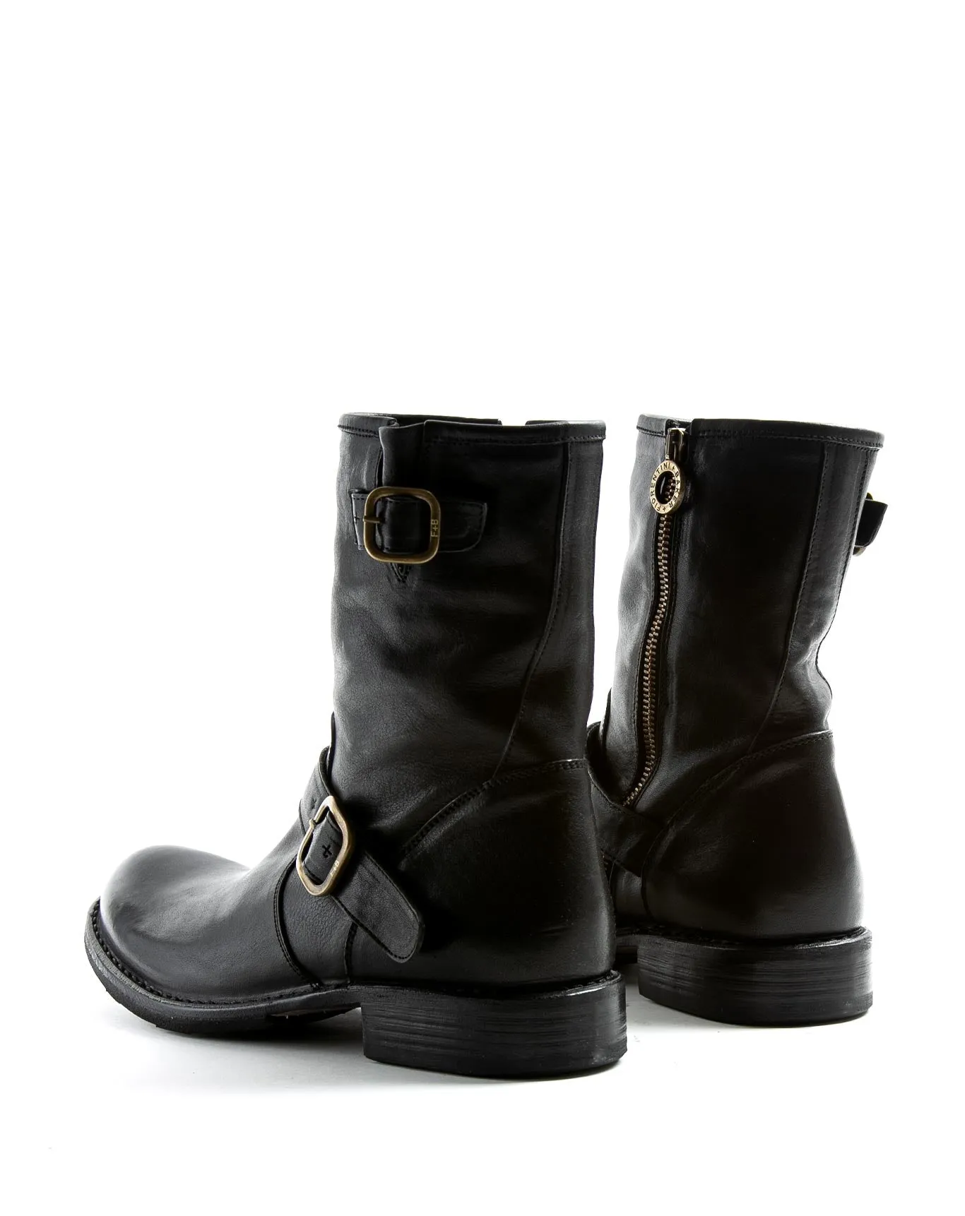 EVIA Black Leather Boots sold by Fiorentini + Baker product image thumbnail 3