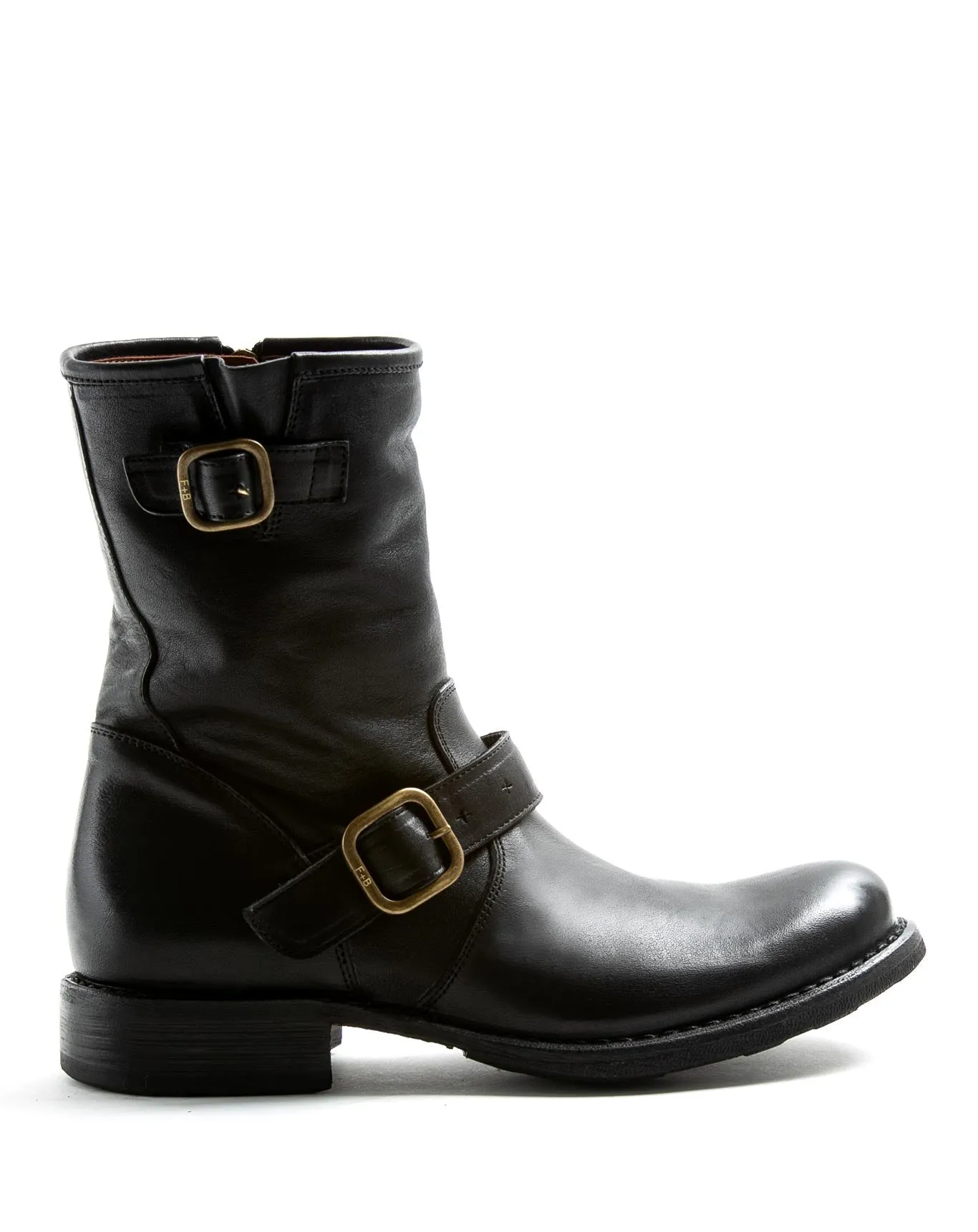 EVIA Black Leather Boots sold by Fiorentini + Baker