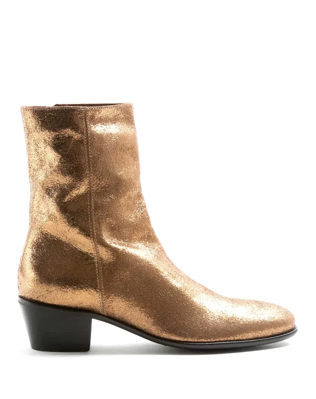 MATT Gold Leather Boots sold by Fiorentini + Baker