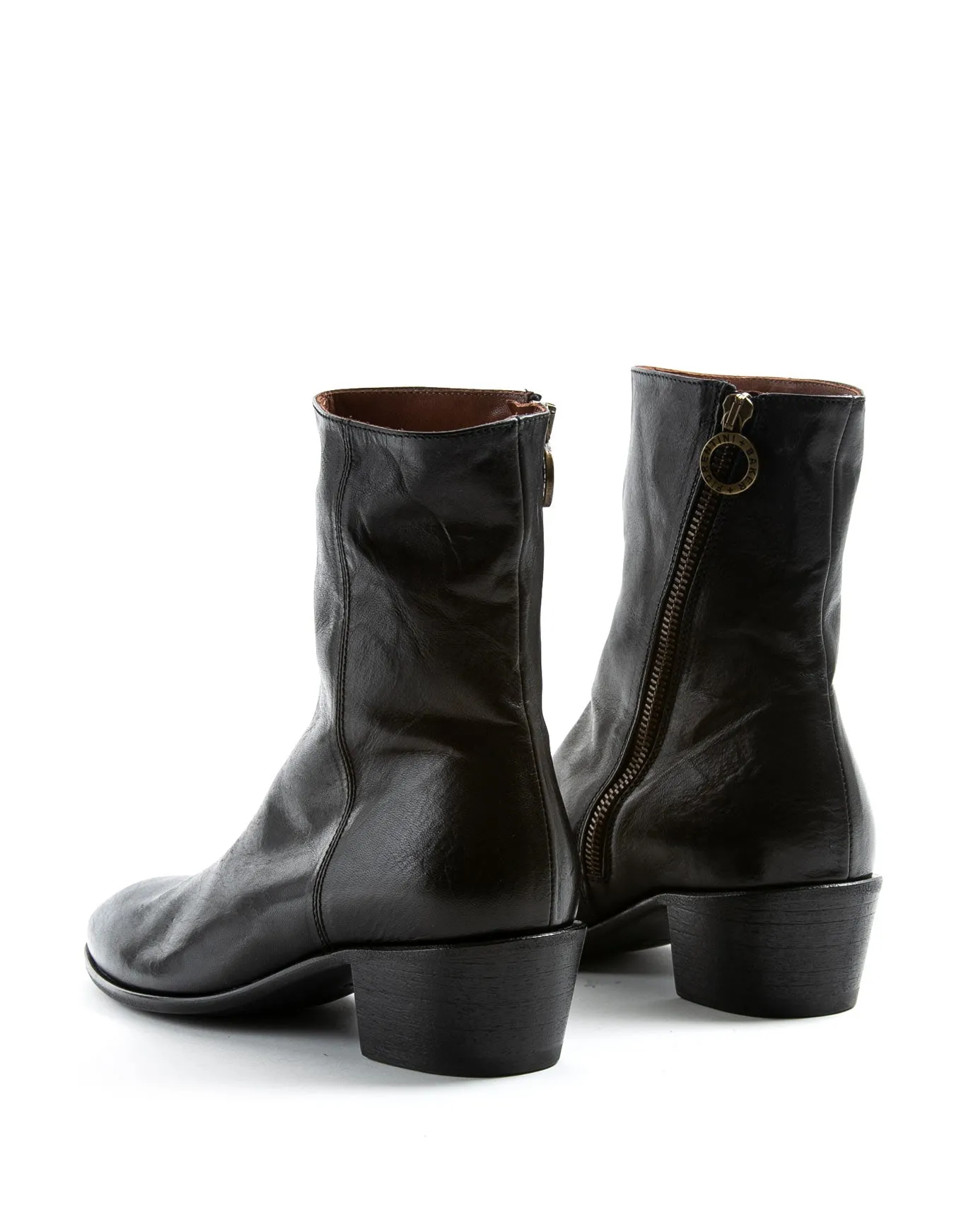MATT Black Leather Boots sold by Fiorentini + Baker product image thumbnail 3