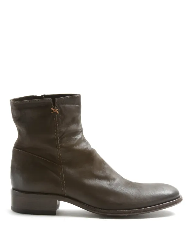 CALE Brown Leather Boots sold by Fiorentini + Baker