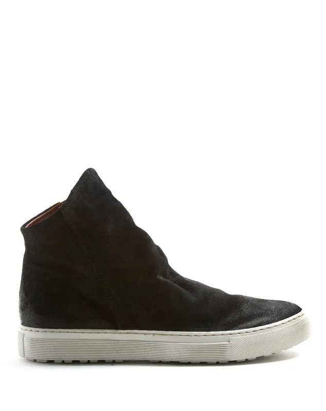 BIEL Black Suede Sneaker Boots made by Fiorentini + Baker