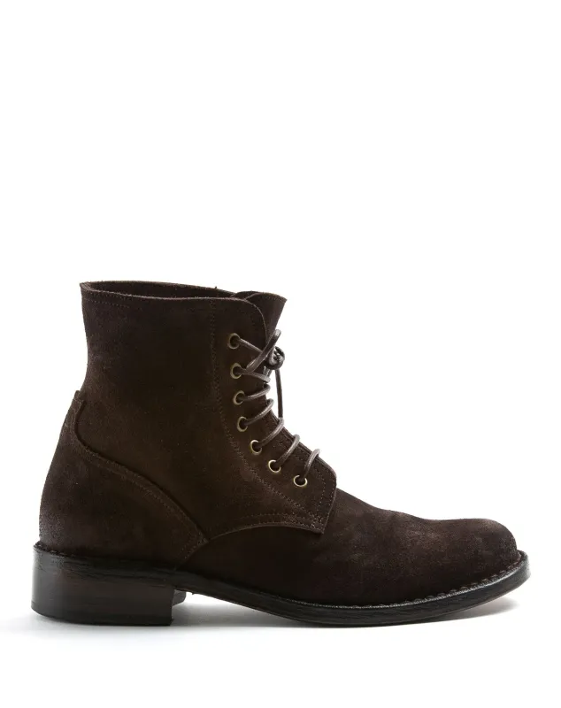 F-EMON Brown Suede Lace-up Boots sold by Fiorentini + Baker