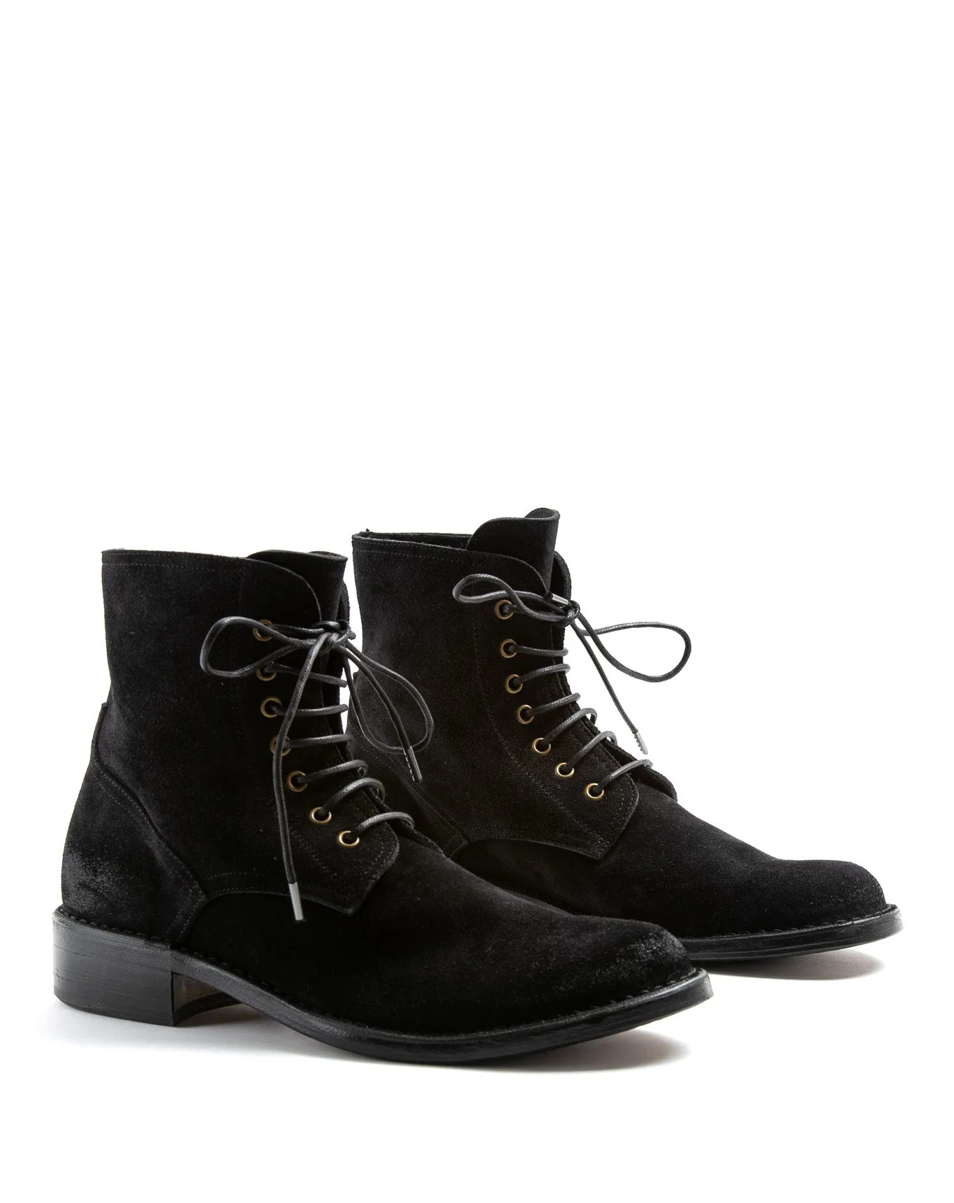 F-EMON Black Suede Lace-up Boots sold by Fiorentini + Baker product image thumbnail 2