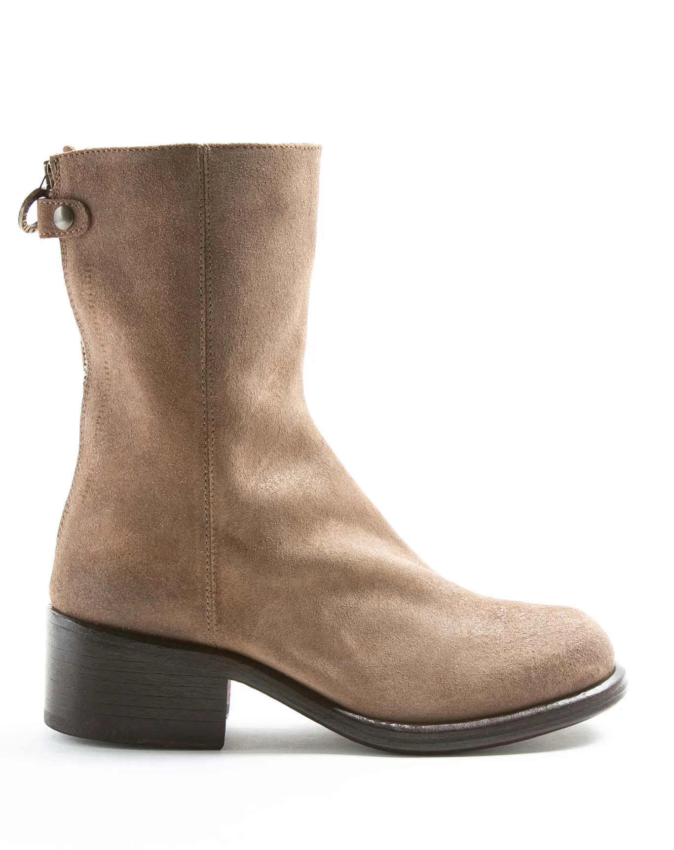 MENNY Taupe Suede Boots sold by Fiorentini + Baker