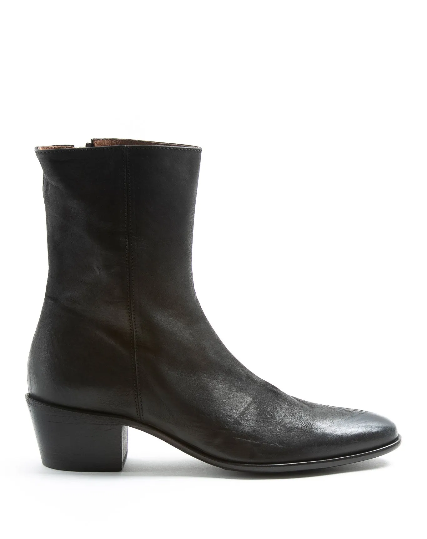 MATT Black Leather Boots sold by Fiorentini + Baker