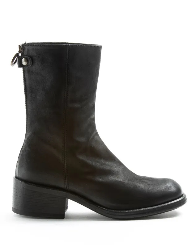 MENNY Black Leather Boots sold by Fiorentini + Baker