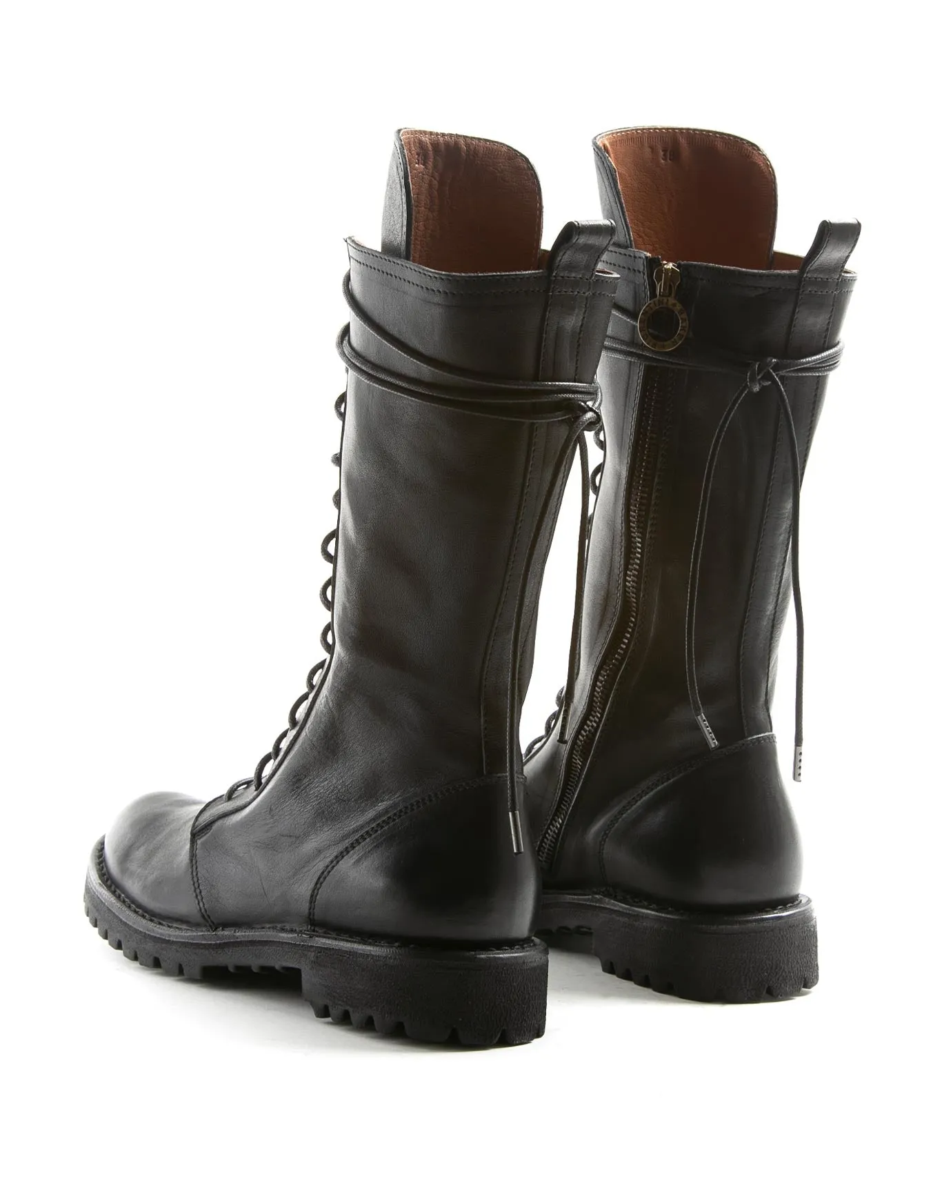 M-EGAN Black Leather Lace-up Boots sold by Fiorentini + Baker product image thumbnail 3