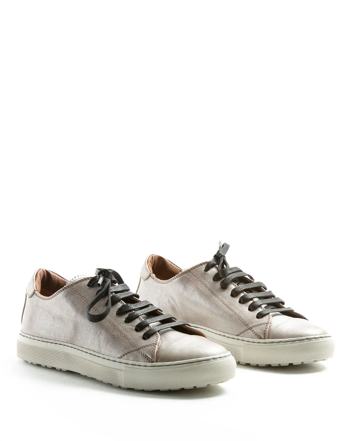 BEXY Silver Leather Sneakers sold by Fiorentini + Baker product image thumbnail 2