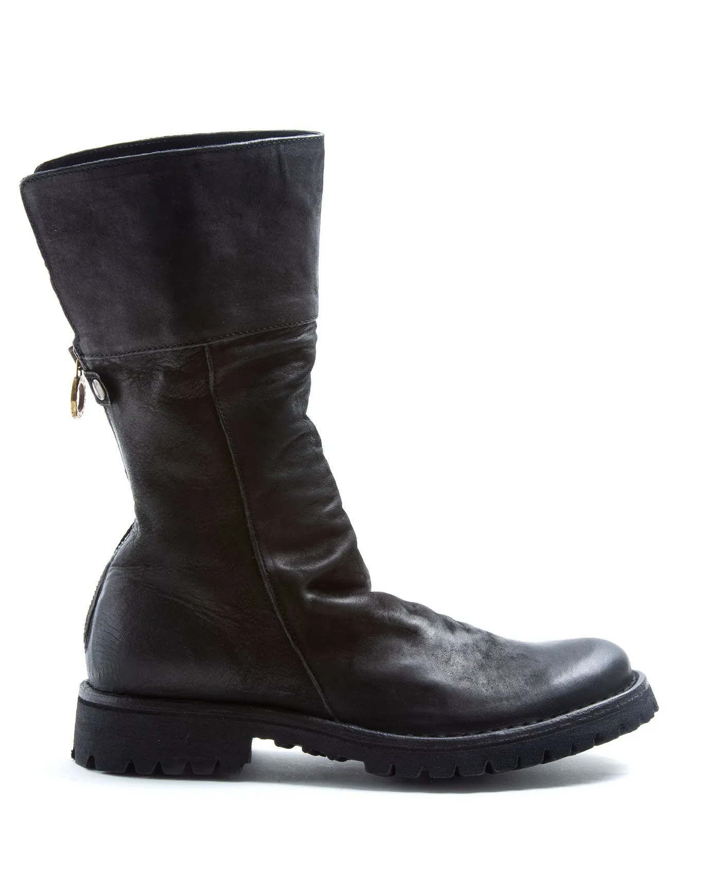 M-ELLA Black Leather Boots sold by Fiorentini + Baker