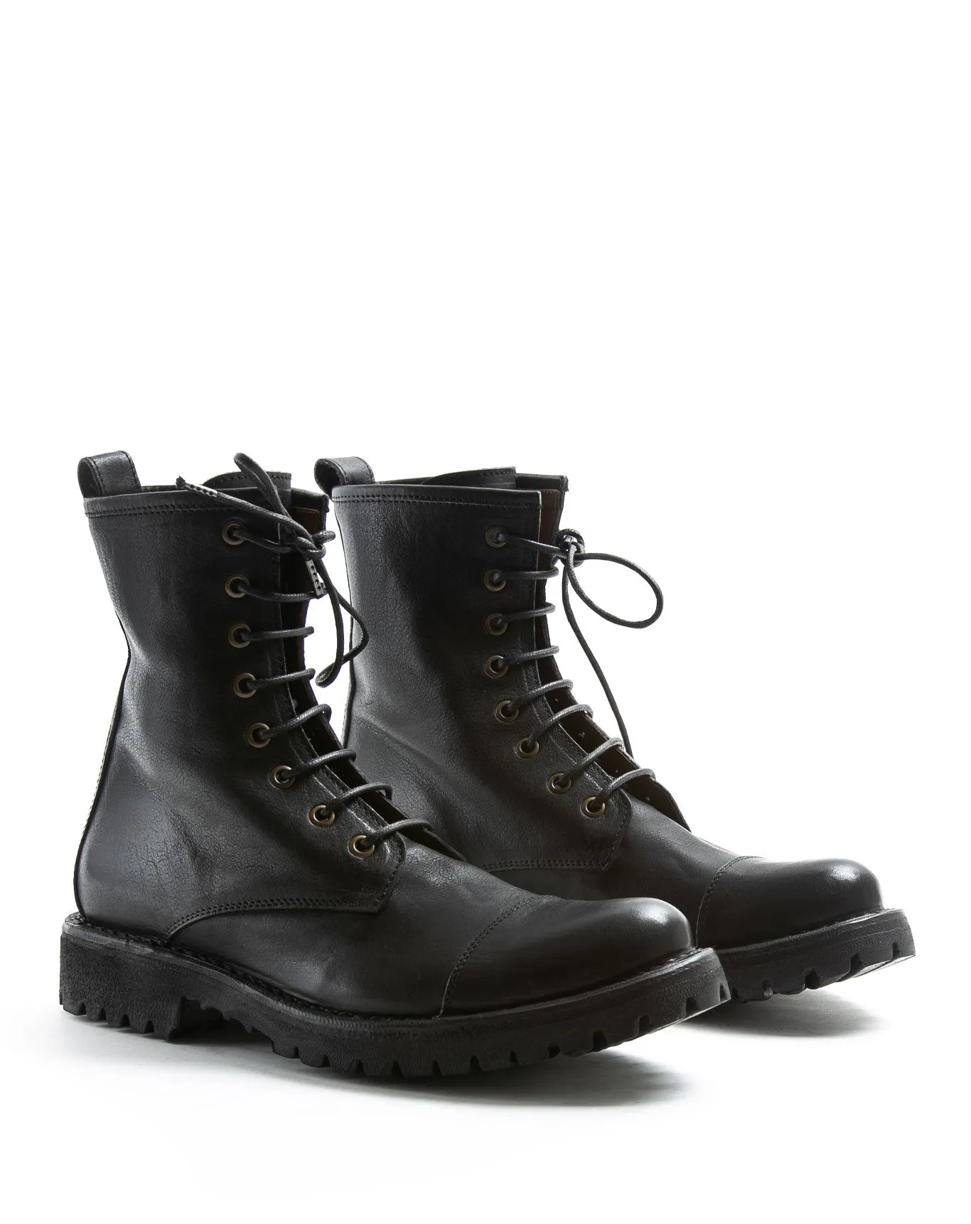 M-EIGHT Black Leather Lace-up Boots sold by Fiorentini + Baker product image thumbnail 2