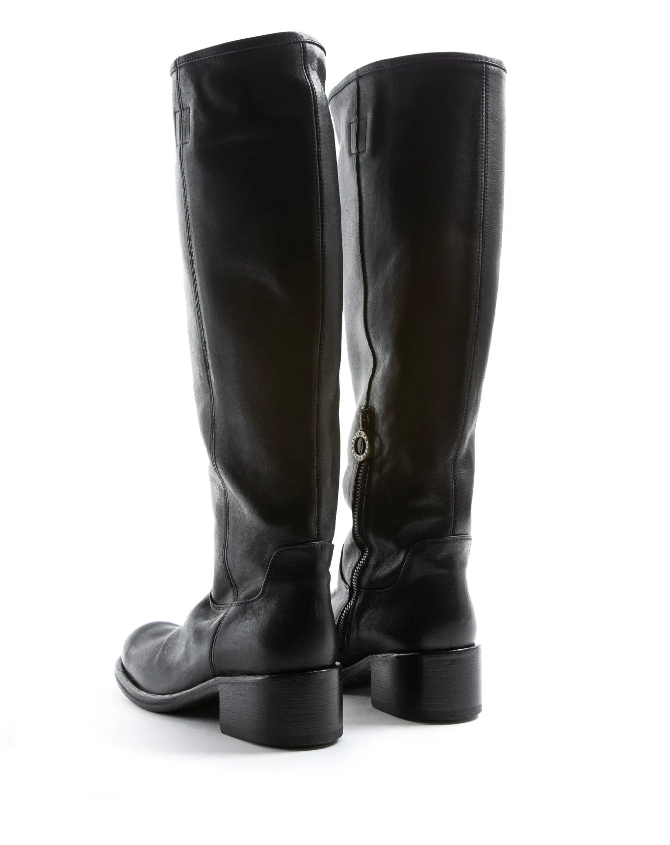 MINK Black Leather Tall Boots sold by Fiorentini + Baker product image thumbnail 3