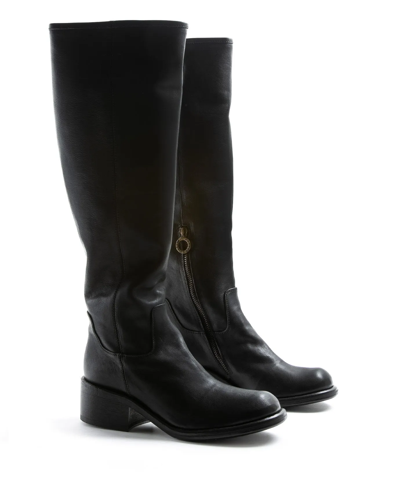 MINK Black Leather Tall Boots sold by Fiorentini + Baker product image thumbnail 2