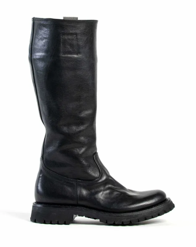 M-ENGY Black Leather Tall Boots sold by Fiorentini + Baker