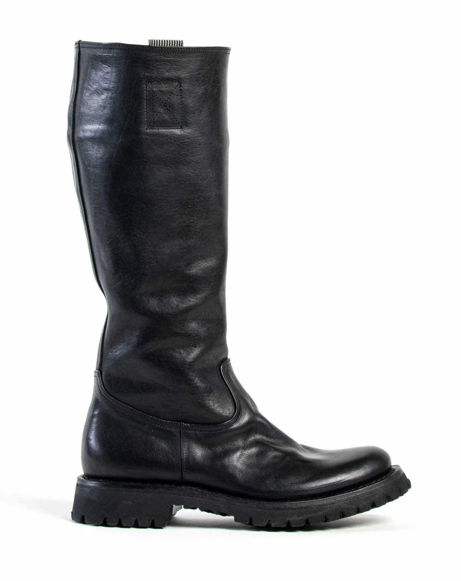 M-ENGY Black Leather Tall Boots sold by Fiorentini + Baker