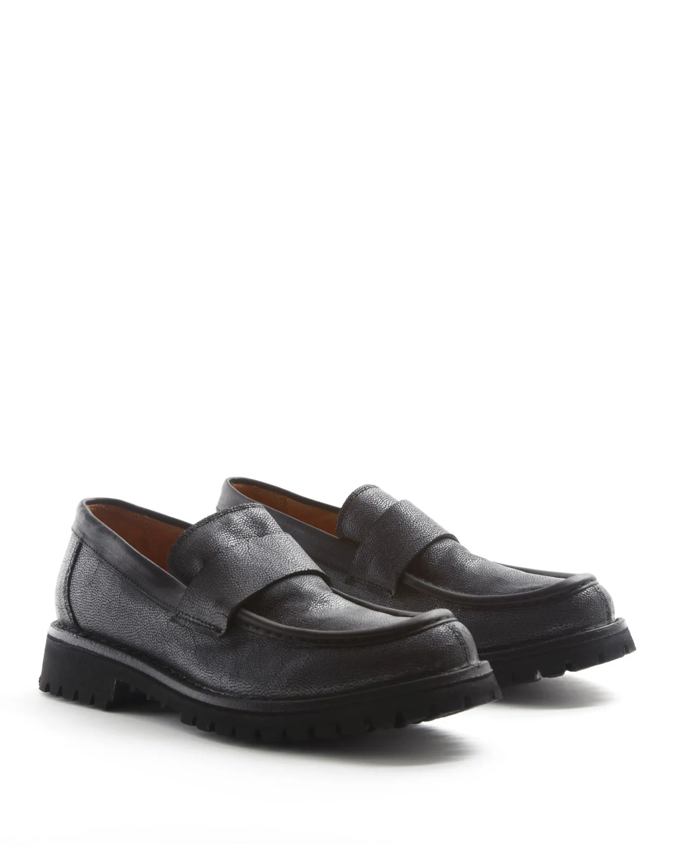M-EMMET Silver Leather Loafers sold by Fiorentini + Baker product image thumbnail 2