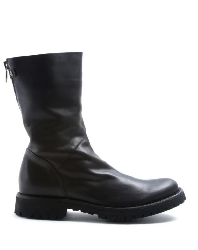 M-EZEE Black Leather Boots sold by Fiorentini + Baker