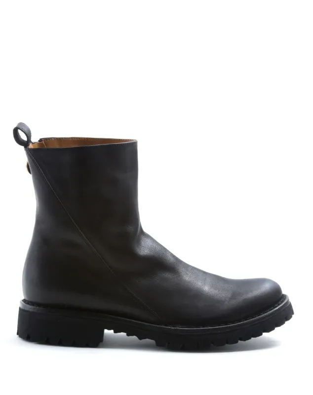 M-EVI Black Leather Boots sold by Fiorentini + Baker