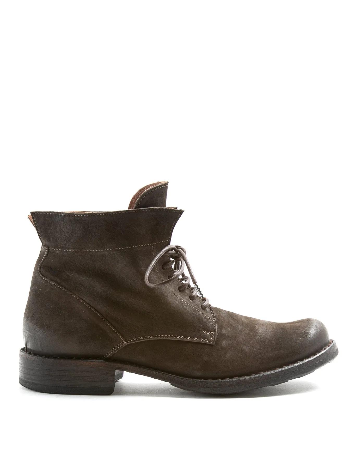 745 Brown Leather Lace-up Boots sold by Fiorentini + Baker