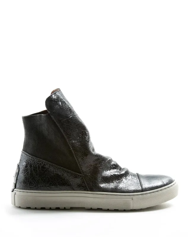 BRET Black Leather Sneaker Boots made by Fiorentini + Baker