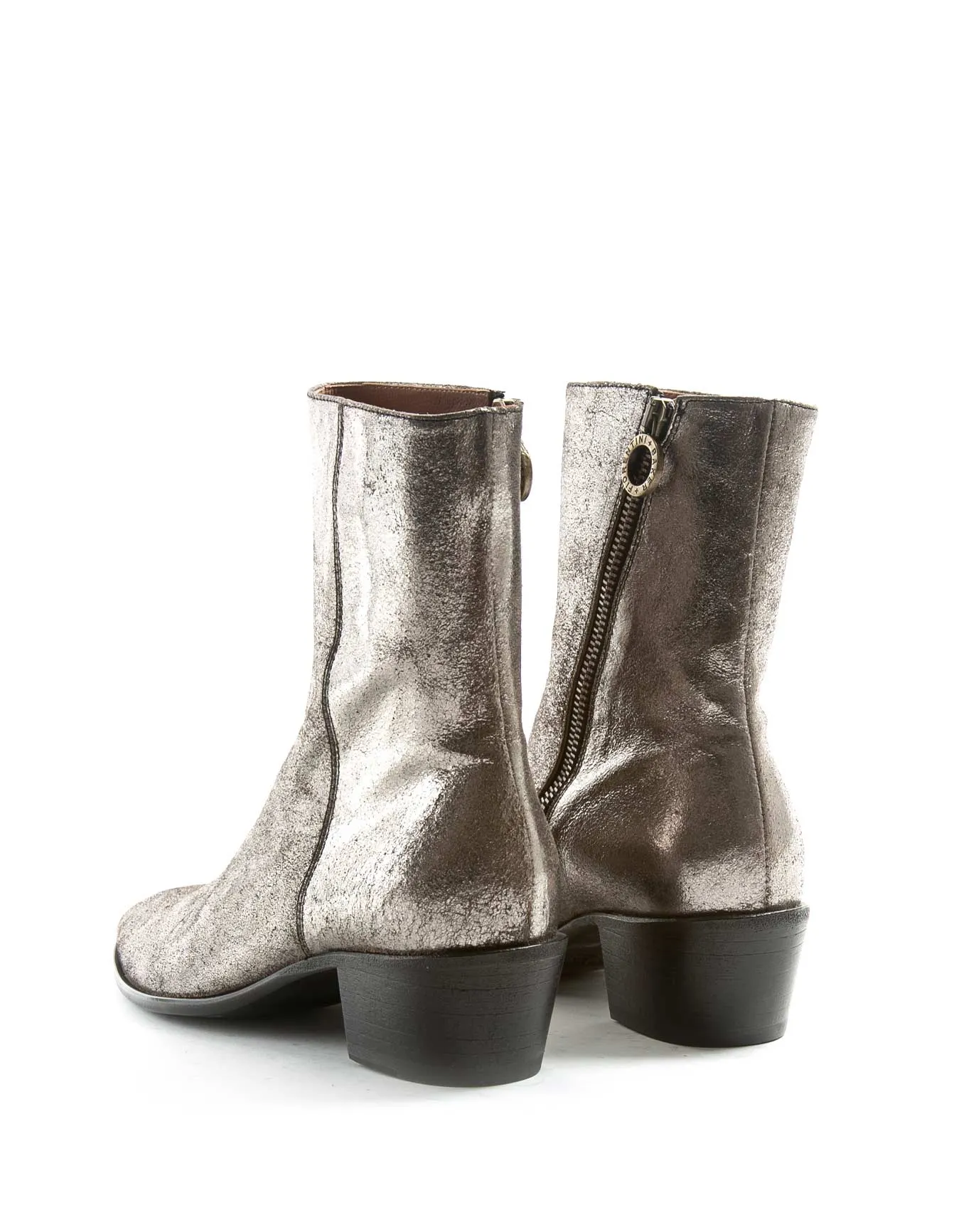 MATT Silver Leather Boots sold by Fiorentini + Baker product image thumbnail 3