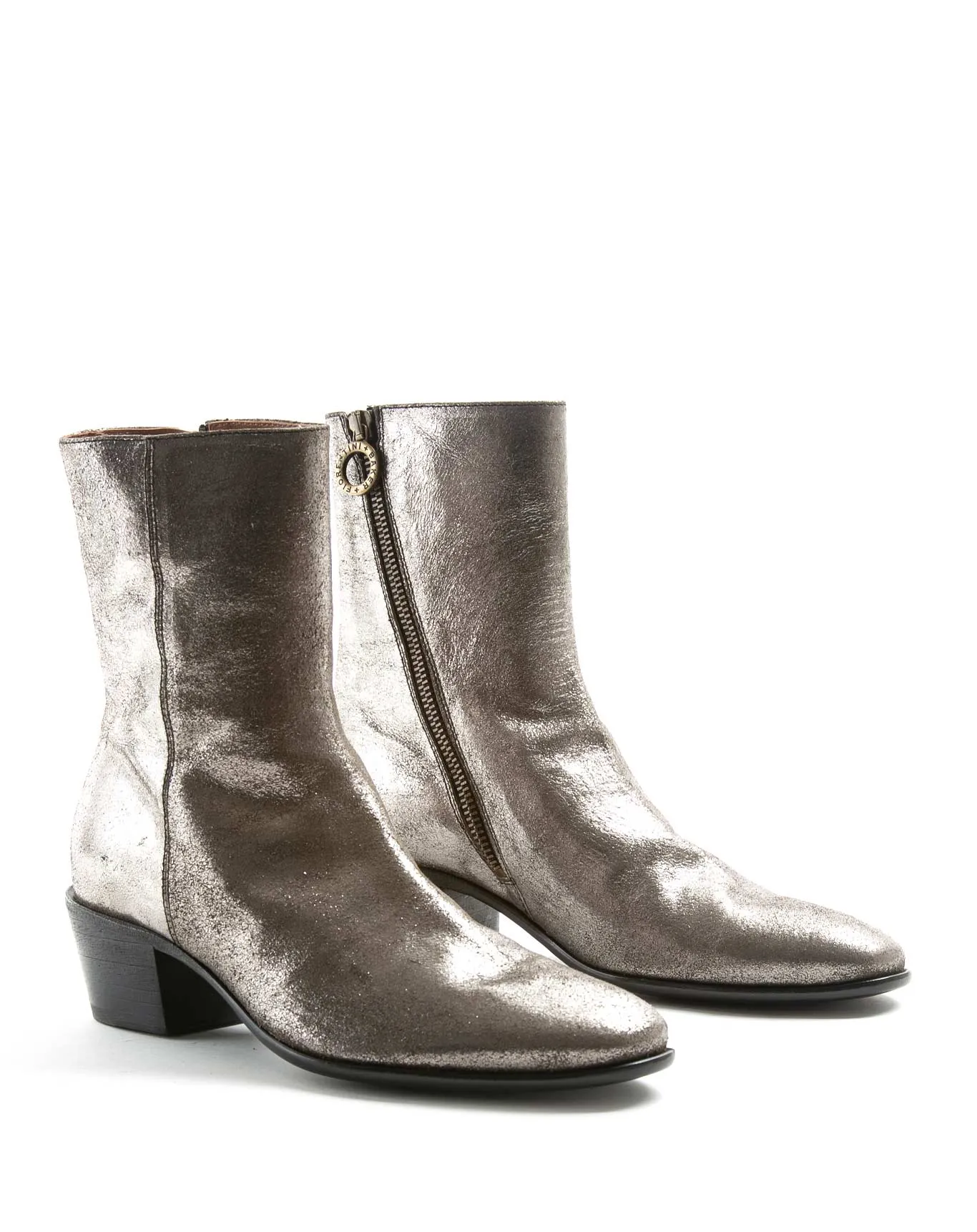 MATT Silver Leather Boots sold by Fiorentini + Baker product image thumbnail 2