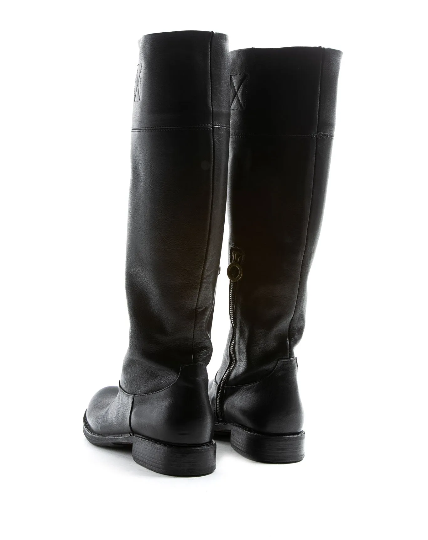 EVER Black Leather Tall Boots sold by Fiorentini + Baker product image thumbnail 3