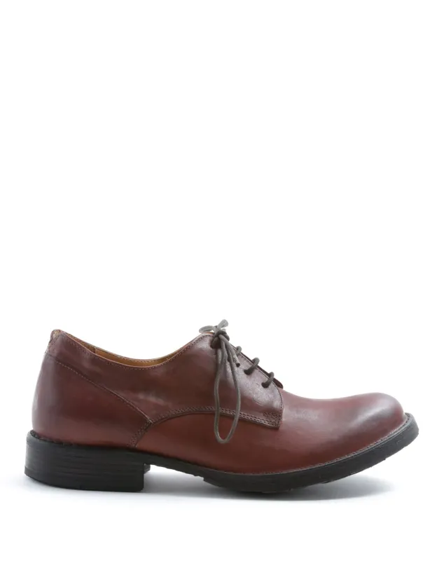 706 Brick Brown Leather Derby Shoes sold by Fiorentini + Baker
