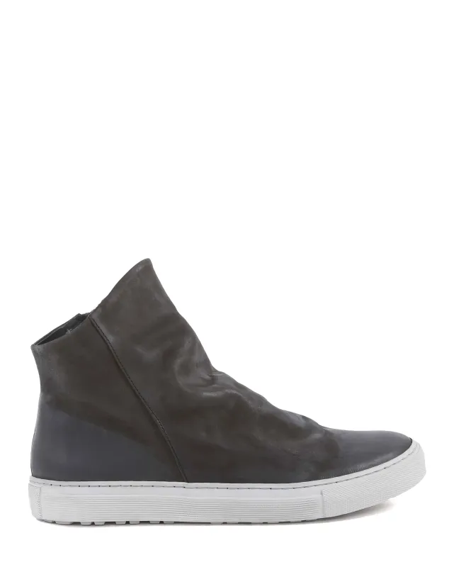 BIEL Grey Leather Sneaker Boots made by Fiorentini + Baker