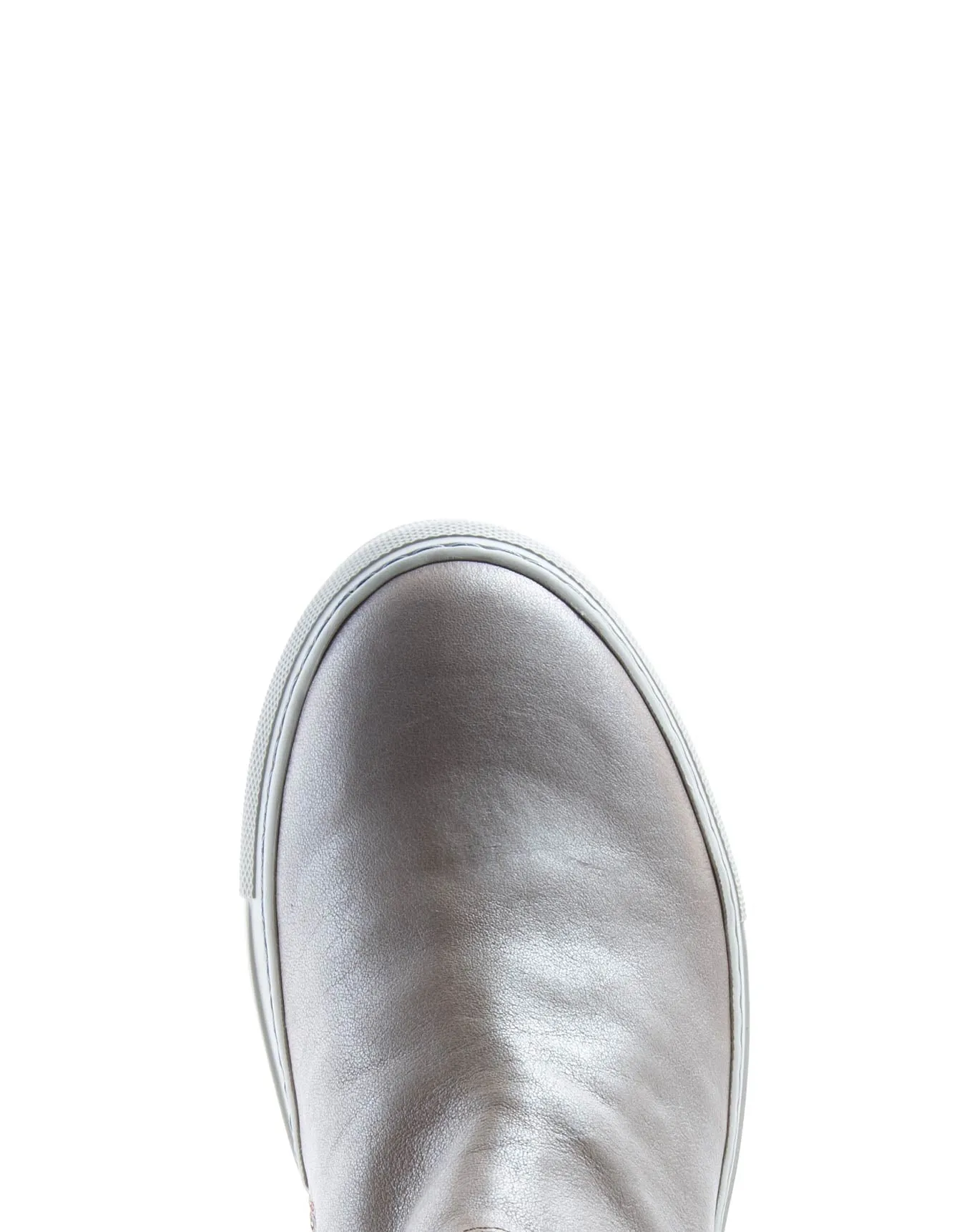 BRIE Silver Leather Sneakers sold by Fiorentini + Baker product image thumbnail 4