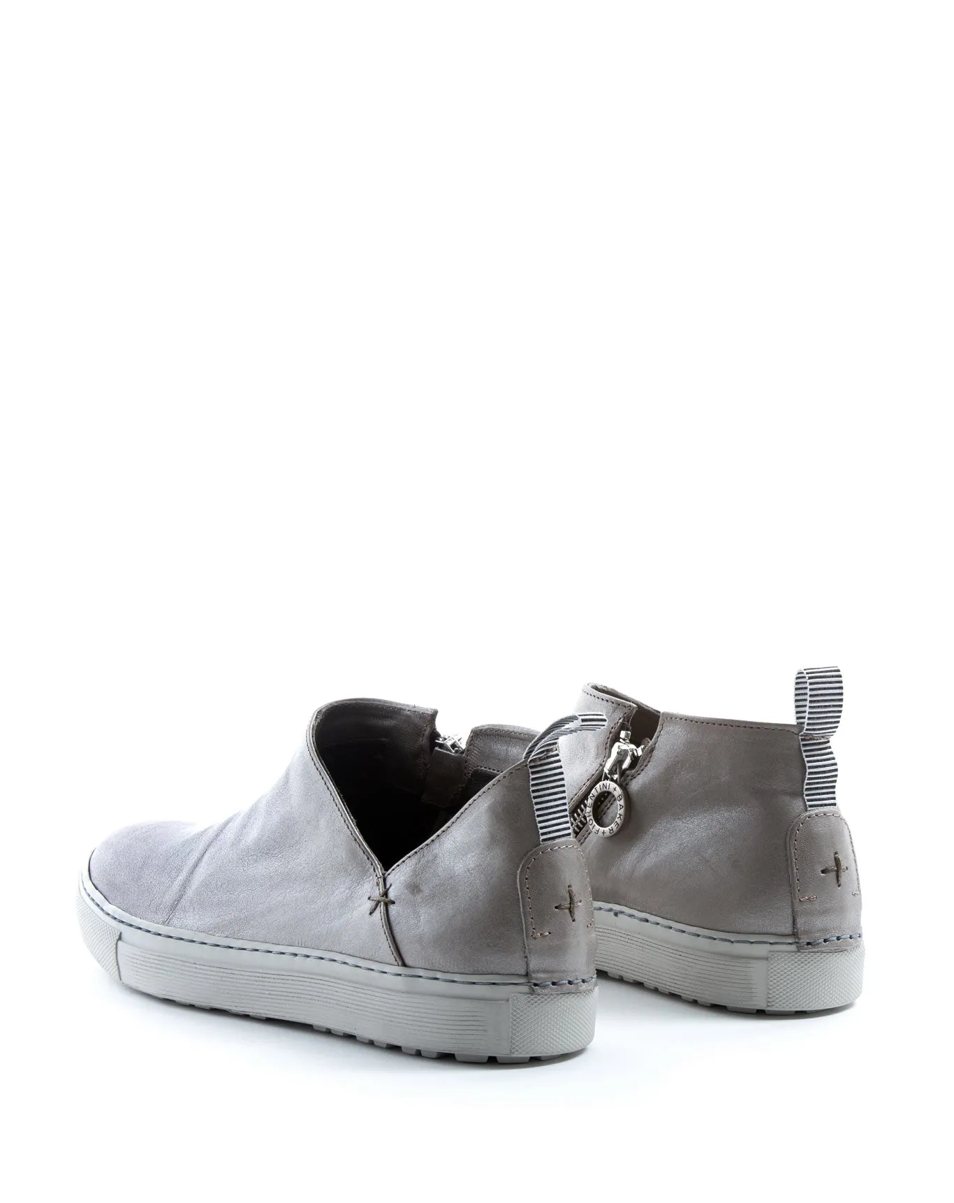 BRIE Silver Leather Sneakers sold by Fiorentini + Baker product image thumbnail 3