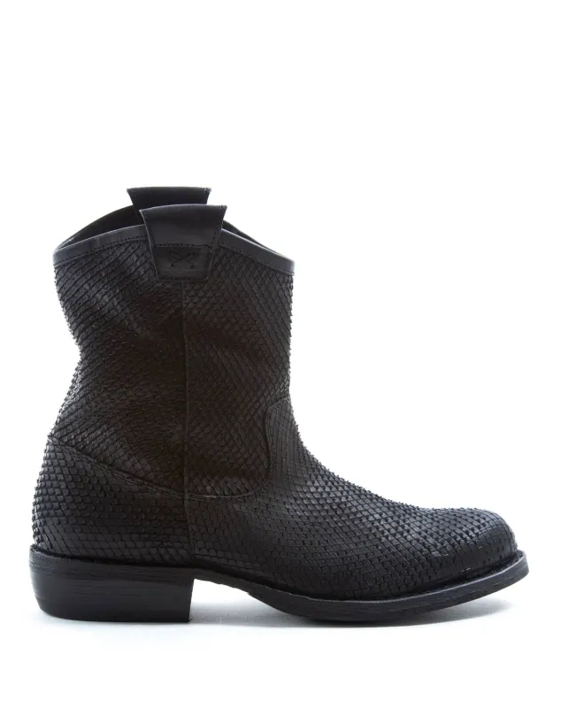 CRUNA Black Leather Boots sold by Fiorentini + Baker