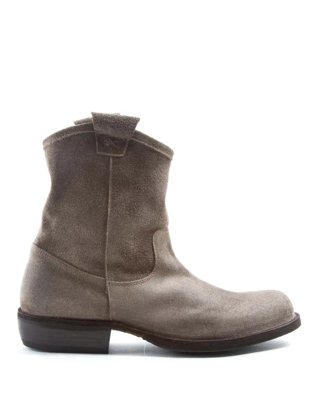 CRUNA Taupe Suede Boots sold by Fiorentini + Baker