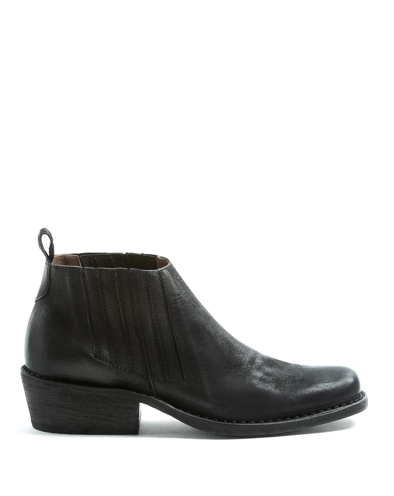 CLU Black Leather Ankle Boots sold by Fiorentini + Baker