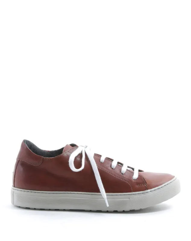 BUK Brick brown leather sneakers sold by Fiorentini + Baker